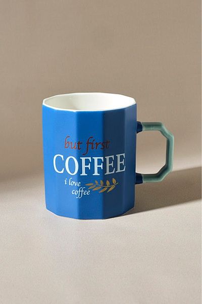 Karaca Blue Latte Coffee Mug - 325 ml