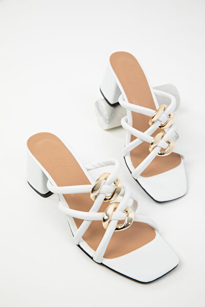 SOHO Bílé dámské klasické boty na podpatku 18828