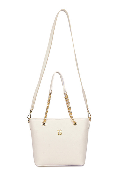 Pierre Cardin Ecru Floater Women's Shoulder Bag