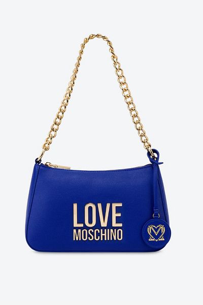 Love Moschino Reißverschluss-Kettenriemen-Tasche mit abnehmbarem Logo-Detail JC4108PP1HLI0753