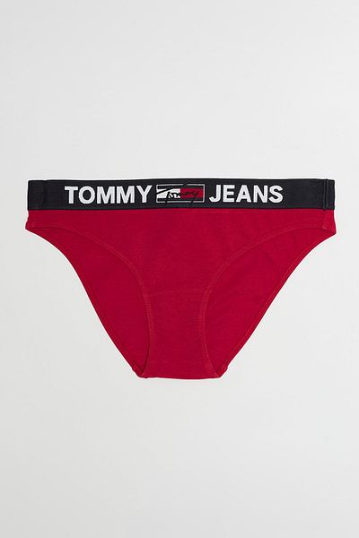 Tommy Hilfiger Dámské červené spodní díl bikin UW0UW02773