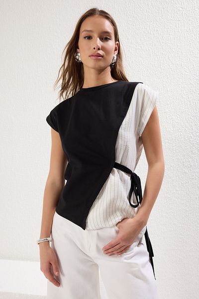 Trendyol Collection Fekete*001 kötött blúz TWOSS25BZ00094