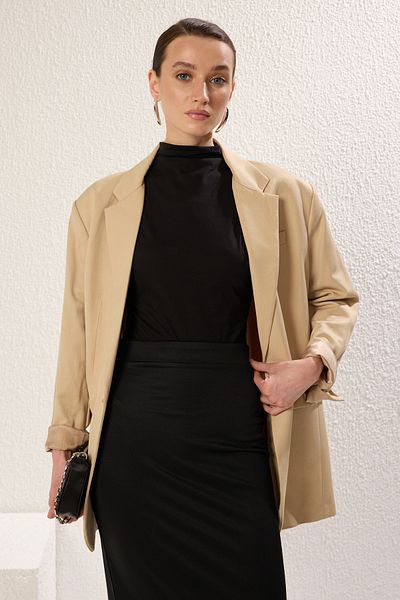 Trendyol Modest Black-Skin 2-Piece Knitted Underwear Tctss25Uk00010