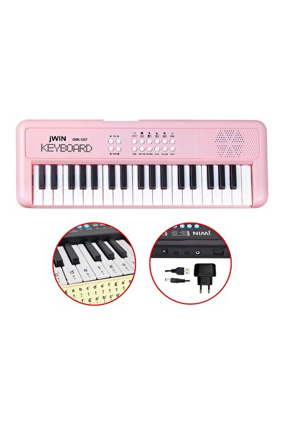 JWIN CMK-1237 37 Tuşlu Elektronik Org (Etiket. Adaptör Hediye) - Pembe
