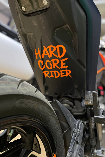 Banxtre Dekoratif Neon Turuncu Hard Core Rider Sticker Araba-Motor için Etike...