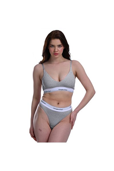 GIORGINA FERRI Gloria Premium Lycra Box of 6 - Daily Use, Texted Slip Panties