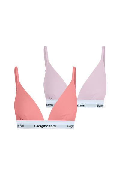 GIORGINA FERRI Box of 2 for Daily Use - Triangle Bralet Isabelle with Elastic Band