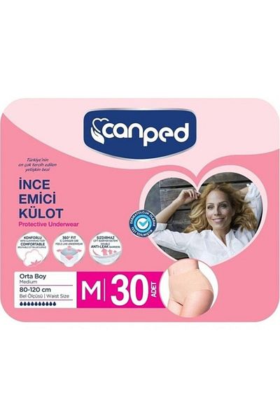 Canped M 30's Thin Absorbent Panties - 5414874013250