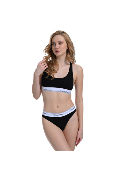 GIORGINA FERRI Likralı 6'lı Kutu Premium Günlük Kullanıma Uygun Yazılı  Slip Külot Gloria