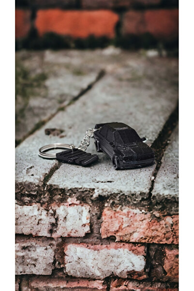 epoksiya طقم سلسلة مفاتيح على شكل بطاقة لعبة سيارة E30 هدية سلسلة مفاتيح