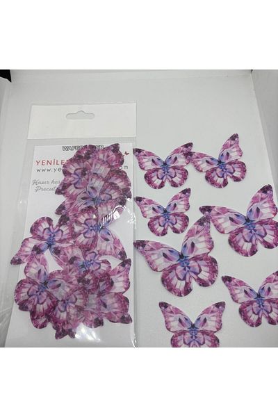 Yenilebilir Kağıt Wafer paper Ready Cut Butterflies