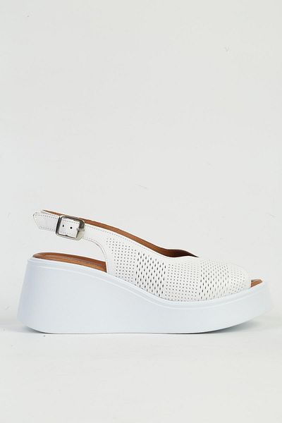 Pierre Cardin White Women's Wedge Heeled Shoes Pc-54587