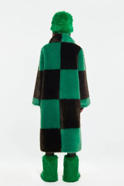 DCEY Nino Yeşil Suni Kürk