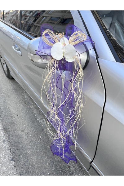 ecrin tuhafiye hobi 10 Adet Düğün Arabası Süsü Gelin Arabası Orkide Konvoy Süsü & Bohça Süsü