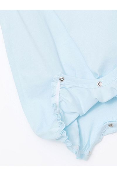 LC Waikiki Bedruckter Jumpsuit mit Rundhalsausschnitt für Baby-Mädchen