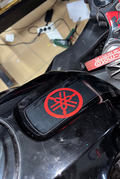 Banxtre Yamaha Motor Grubu için Kırmızı Renk Yamaha Logo Sticker Etiket (1 Adet)