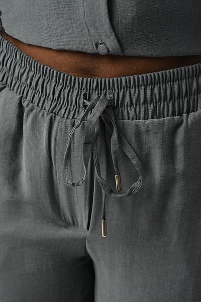 Orfeo Negro ΓΥΝΑΙΚΕΙΟ ΠΑΝΤΕΛΟΝΙ ΑΝΘΡΑΚΙΤΟ ΚΕΝΤΗΜΕΝΟ ΜΕ ΠΟΥΛΙΕΣ ΜΠΡΟΣΤΑ ΜΕ ΕΛΑΣΤΙΚΗ ΜΕ ΜΕΓΑΛΗ ΠΟΥΛΙΑ