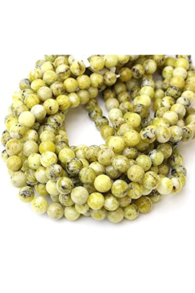 RLX BUJİTERİ Doğal Taş Serpantin Taşı 8 MM 1 Dizi (47 Adet)