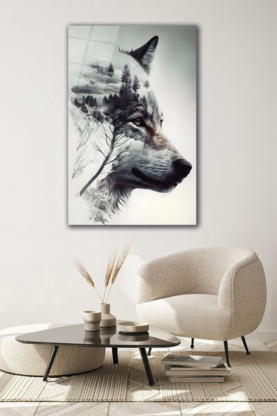 BestSanat Kurt Manipülasyon Cam Tablo