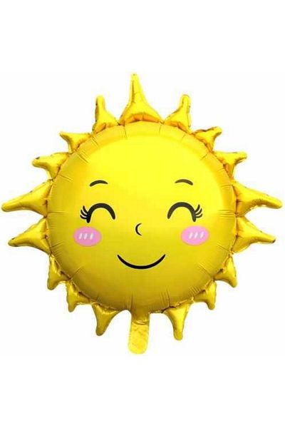 Paparti 55cm Sun Shaped Foil Balloon Party Balloon Suitable for Heliuma