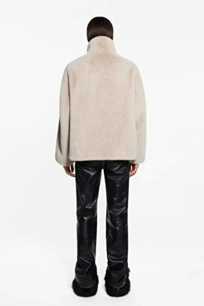 DCEY Zendaya Bej Suni Kürk