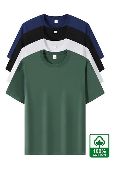 uyguntarz Unisex Basic Modell 4-teiliges T-Shirt