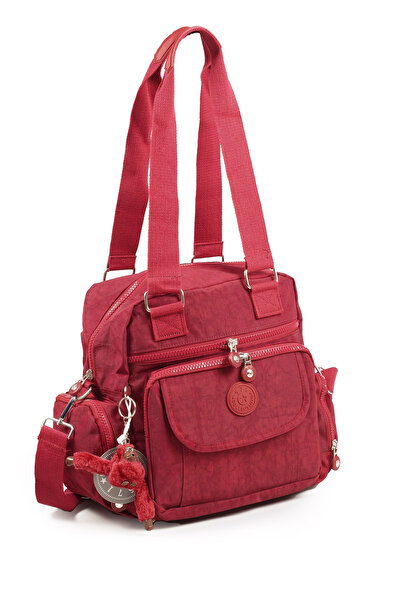 İMAKS Cu țesătură roșie impermeabilă importată - Geantă de mână și de umăr pe...