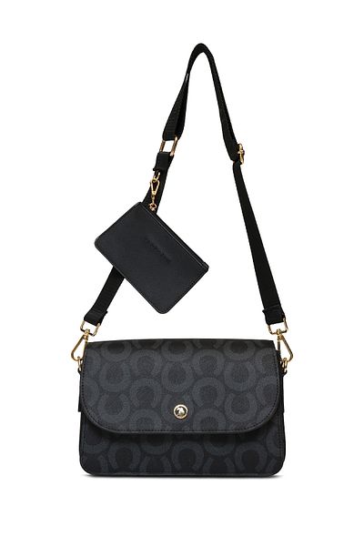 U.S. Polo Assn. Us25162 Geantă neagră pentru damă