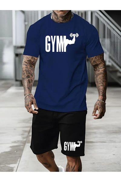 DAXİS Sportwear Company Ανδρικό σετ αθλητικής φόρμας με στάμπα