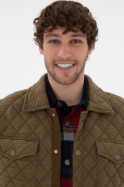 U.S. Polo Assn. Men's Khaki Knitted Cardigan 50290580 -Vr027