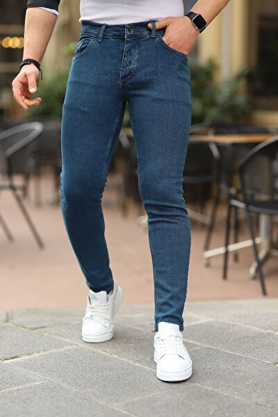 WKM Lycra Slim Fit Cut Casual Men's Jeans