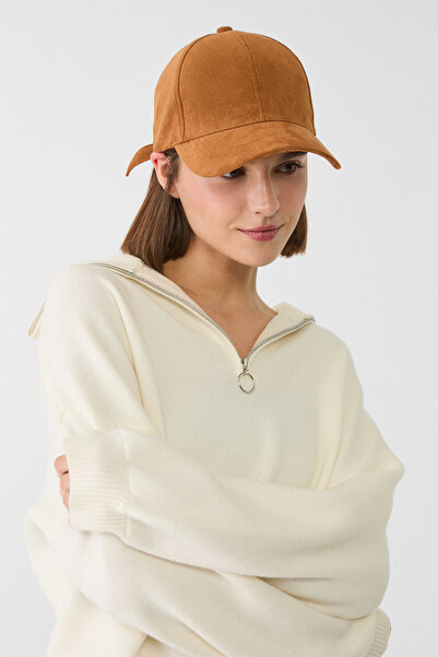 Stradivarius Suni süet şapka