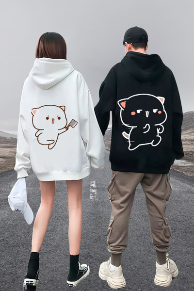 Wish BF Sevgili Çiftlere Özel Tasarım Sweatshirt