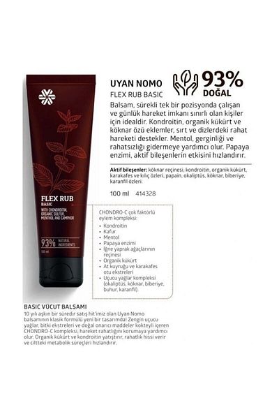 Siberian Wellness Nomo-Flex Rub Cream Wake up and Basic Care