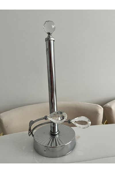 Decovio Μοντέρνα 33 cm Χρώμιο Χρώμιο Μεταλλική Όρθια Πετσέτα