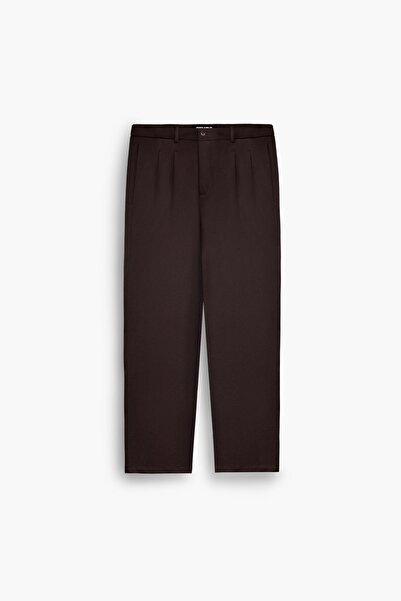 wamoss 2025 Model - Oversize Wide Leg Fabric Pants Pl14