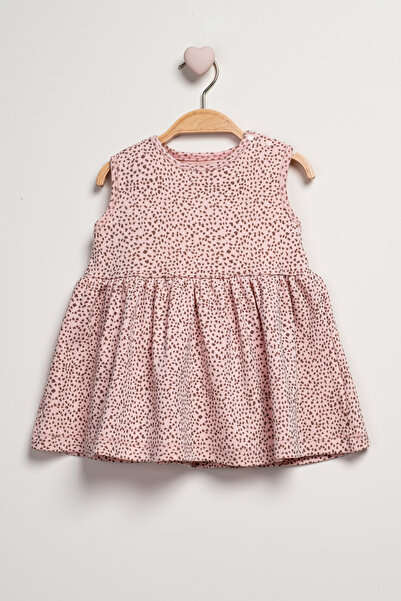 Baby Fou Desenli Kız Elbise