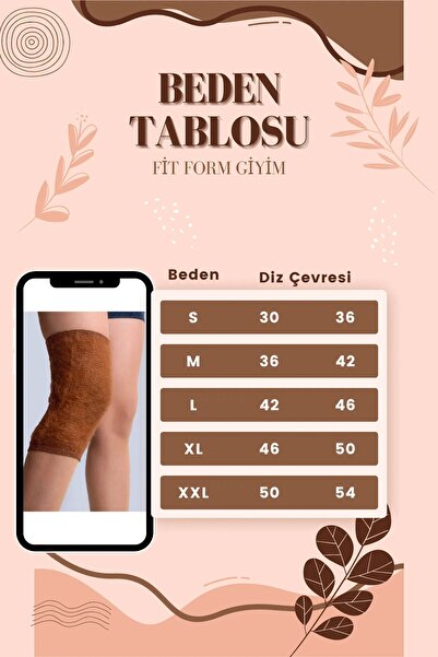 THE SEPT Kadın Erkek Deve Tüyü Kışlık Sıcak Tutan Termal Dizlik