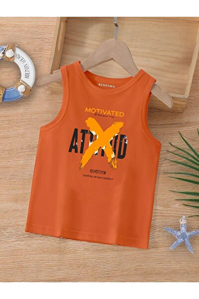 BENROMA CRTANI LIK ŠTAMPANA DEČIJA MAJICA BEZ RUKAVA