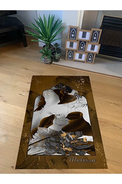 MEKTA HOME Çeyizlik Kalın Ve Yumuşak Dokulu Dijital Baskılı Halı Seccade Mktn...