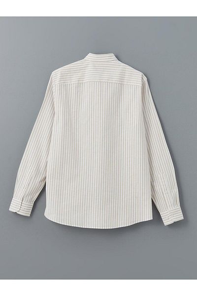 LC Waikiki Ανδρικό ριγέ μακρυμάνικο πουκάμισο LCWAIKIKI Classic Regular Fit