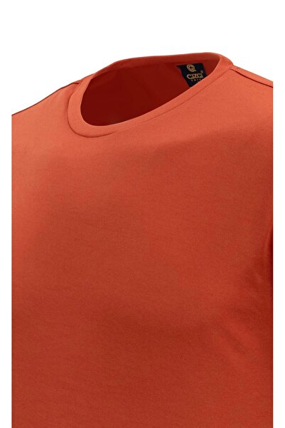 Çizgi Triko Ανδρικό T-Shirt με λαιμόκοψη Mercerized Classic Fit - 5110