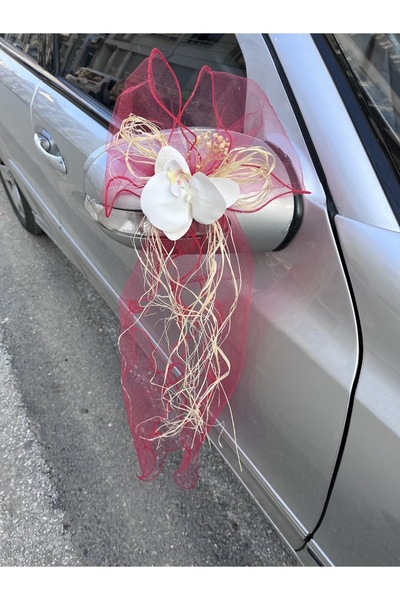 ecrin tuhafiye hobi 10 Adet Düğün Arabası Süsü Gelin Arabası Orkide Konvoy Süsü & Bohça Süsü