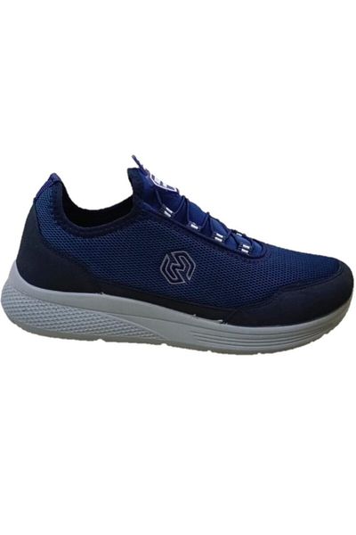 ALTUNTAŞ Men's Orthopedic Sneakers - Casual Sports Shoes, Laceless, Navy Blue