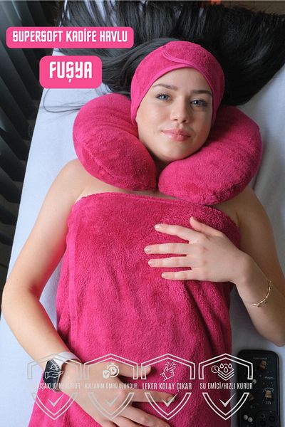 velvettowels Supersoft Velvet Σετ Πετσέτες Ειδικό για Κέντρα Ομορφιάς
