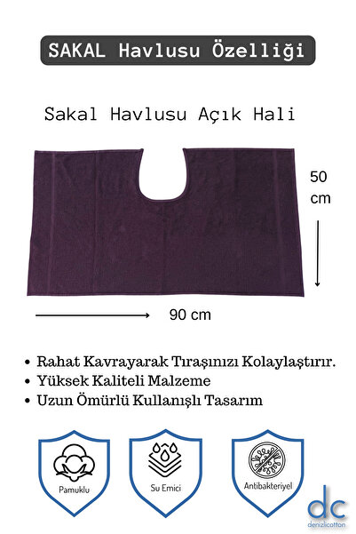 velvettowels Антибактеріальний 100% бавовняний рушник для бороди - водопоглинаючий, спеціальний дизайн, 2 штуки 50x90 см