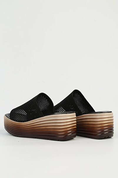 Pierre Cardin Women's Black Heeled Slippers Pc-54574