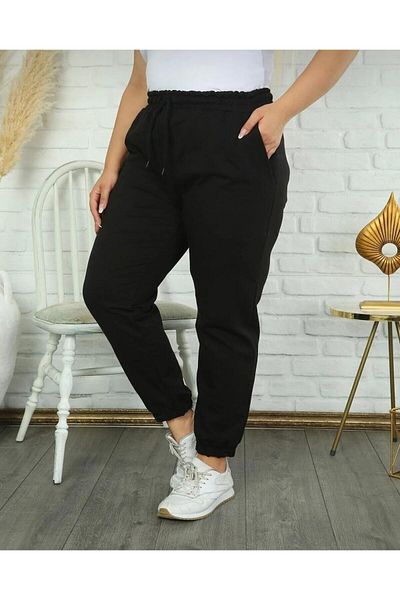 UYN SPORT Women's Plus Size Rubber Leg Comfortable Fit Sweatpants