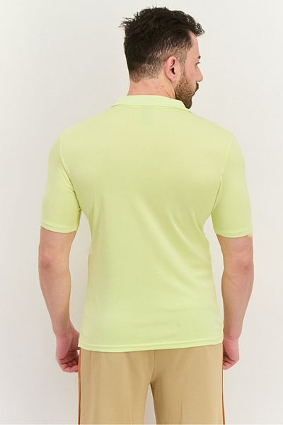 SKECHERS Men Sportswear Fit Short Sleeves Outdoor Polo Shirt, Lime