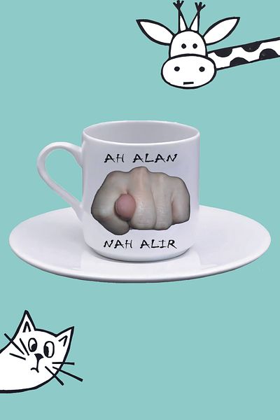 Olympus plus Ah Alan Nah Alir & Sayko Printed Turkish Coffee Cup